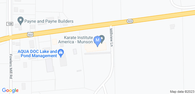 Map to Munson Karate Institute